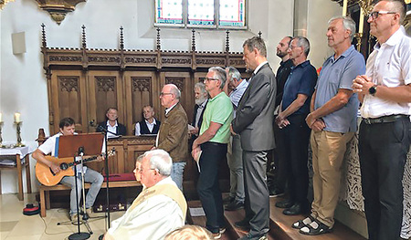 Bei der Vatertagsmesse 2022 in Sarleinsbach  