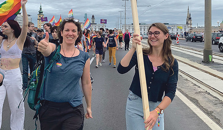 Die Linzpride ist eine bunte Parade für Menschenrechte. 