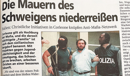In Süditalien sollte das Schweigen gebrochen und so die Mafia bekämpft werden.  