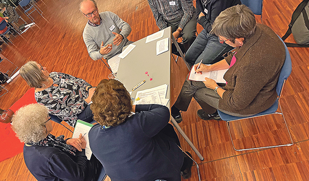 Diskussionsrunde beim zweiten Forum Ehrenamt, das am 20. Jänner im Bildungshaus Schloss Puchberg stattfand