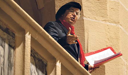 Szenen aus der Lesung in Ottensheim. 