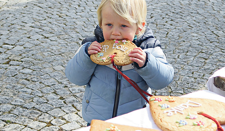 Die Herzen verlockten zum sofortigen Reinbeißen. 