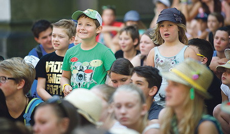 Am Kaleidio 2022 nehmen etwa 850 Menschen, davon rund 700 Kinder, teil.    