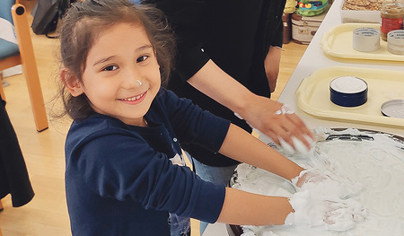 Eine Teilnehmerin der Ausbildung