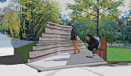 Ziel des Gedenkortes am Stadtfriedhof St. Martin soll sein, an jene Toten zu erinnern, die auf der Flucht ihr Leben verloren haben.  