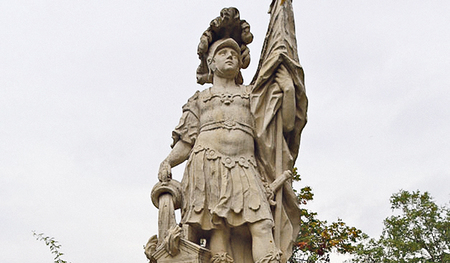 Denkmal des hl. Florian in Gars am Kamp.   