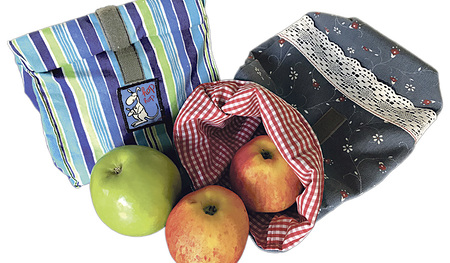 Hübsch verpackt kommt die Jause sicher in die Schule oder ins Büro.  