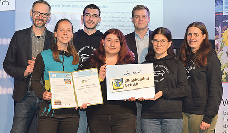 Das Jugendzentrum Gewölbe wurde zum Klimabündnisbetrieb.