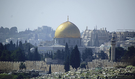 Blick auf Jerusalem, die Stadt dreier Weltreligionen   