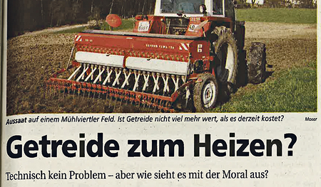 Über den alternativen Einsatz des Getreides schrieb die KirchenZeitung anno 2002. 