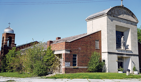 Frühere Kirche Saint Mary of the Assumption.