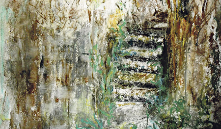 Das Werk von Veronika Koll trägt den Titel „Stufen zur Wahrheit“. 