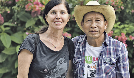 Roswitha Lobe zu Besuch bei Pedro Guzman Gomez in Mexiko  