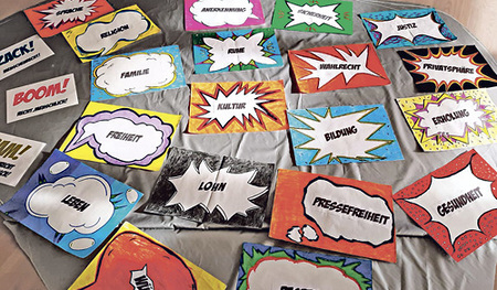 Eine Arbeit der 2. Klassen der NMS zu den Menschenrechten. 