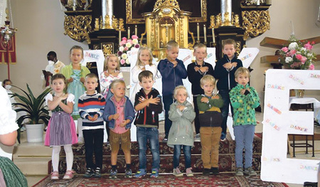 Die Kinder sagten ein besonderes Danke.   