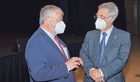 AK-Präsident Kalliauer mit Altbundespräsident Fischer