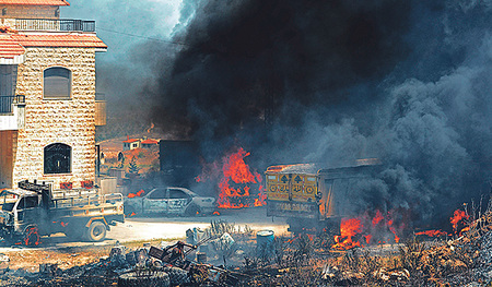 Im Libanon kam es zu einer Tanklager-Explosion.