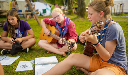 Musizieren am Pfadfinderlager „Home 2018“  