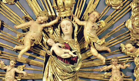 Die Kirche von Maria Neustift ist „Maria, Heil der Kranken“ geweiht.  