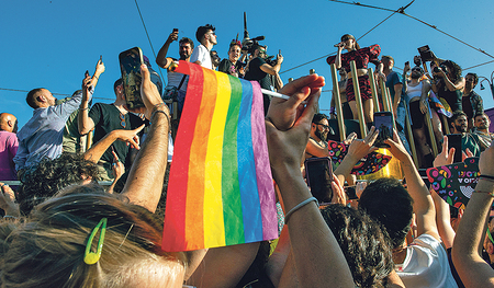 Bei der „Pride Parade“ am 15. Juni in Rom. 