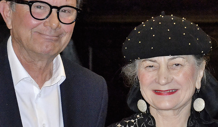 Preisträgerin Gabriele Neuwirth mit dem journalistischen Leiter der Katholischen Medienakademie, Gerhard Klein.