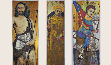 Sakrale Motive hat Josef Geißler für seine Arbeiten ausgewählt.