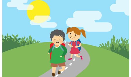 Der Weg zur Schule kann für Kinder sehr gefährlich sein.