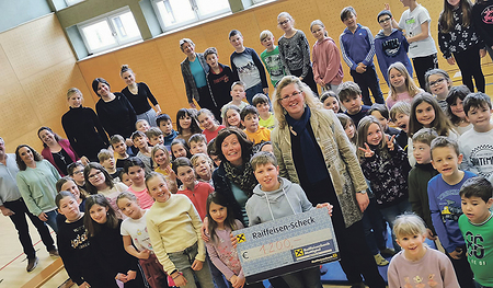 Die engagierten Schülerinnen von Burgkirchen  