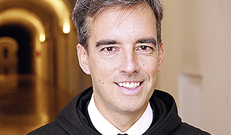 P. Bernhard Eckerstorfer, seit Jänner Rektor von Sant‘Anselmo, ist nun mit Corona-Vorsorge beschäftigt.