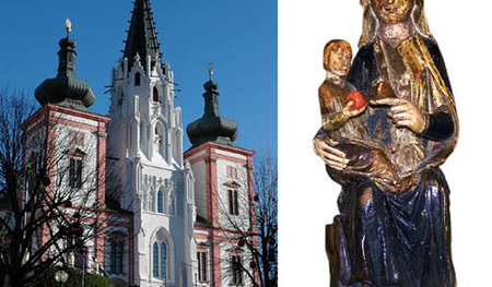 Mariazell, Mariazeller Advent 2006, Adventkranz, Kirche, Kirchturm, Kircht?rme, Menschen, Tor, HimmelFranz Maria GlaserEinfaltstra?e 7, 4020 LinzBLZ 49460 SpardabankKontonummer 00-378.444