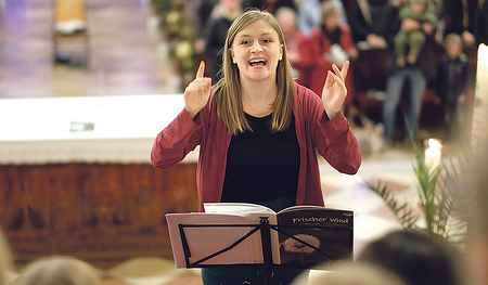 Eine der Referent/innen: Stefanie Poxrucker  