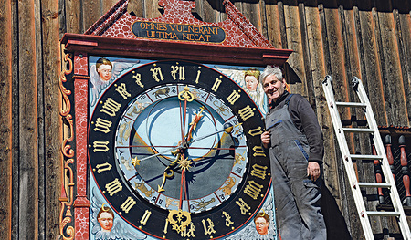 Die astronomische Uhr von Braunau, konstruiert von Wolfgang Auer  