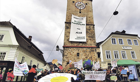 Der mittelalterliche Stadtturm von Waidhofen an der Ybbs