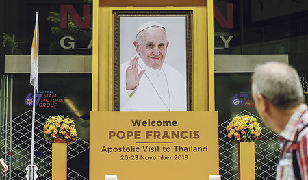 Auf seiner Fernostreise befindet sich der Papst gerade in Thailand. Am Wochenende wird er nach Japan weiterreisen.  