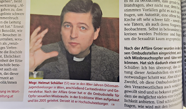 Helmut Schüller zu den Missbrauchsfällen in der Kirche: „Die Wahrheit muss auf den Tisch.“