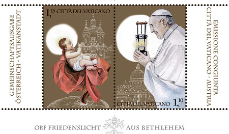 Die vatikanischen Weihnachtsmarken 2020.