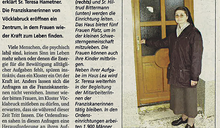 Ein Haus für Frauen in Krisen wurde 2002 gegründet.