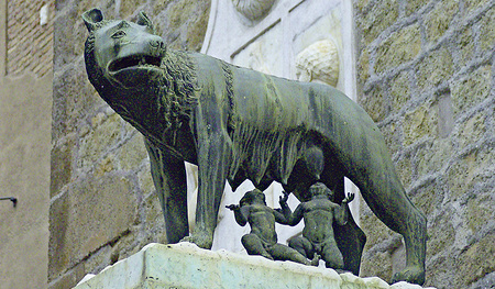 Romulus und Remus standen am sagenhaften Beginn der römischen Geschichte. Nach einem wichtigen Datum dieser ganzen Epoche fragen wir in diesem Rätsel.