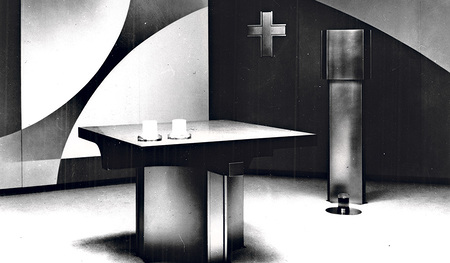 Kapelle im Diözesanhaus: gestaltet von Waltrud Viehböck    