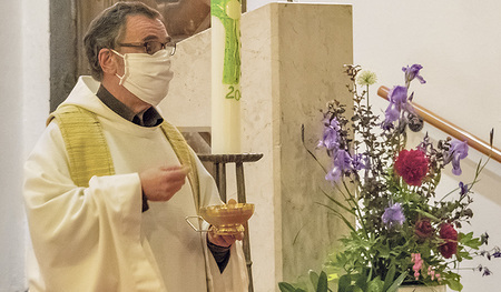 Gottesdienst in Corona-Zeiten. 