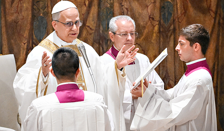 Gottesdienst in der Sixtina. 