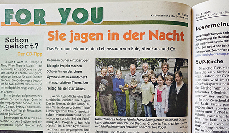 Vor 20 Jahren startete am Petrinum Linz ein  einzigartiges Naturkunde-Projekt. 