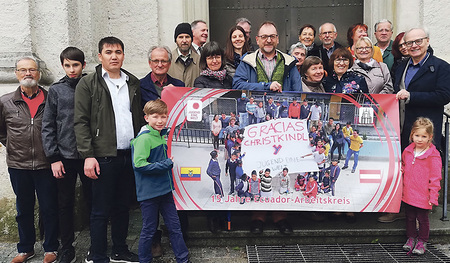 Der Ecuador-Arbeitskreis der Pfarre Christkindl ist seit fünfzehn Jahren ein treuer, verlässlicher Partner der Straßenkinder in Ecuador.    