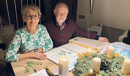 Elisabeth und Georg Öhler beteiligten sich am Lebendigen Adventkalender.   