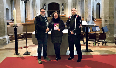 Von links: Pfarrassistent Roland Altreiter, Seelsorgerin für 24-Stunden-Pfleger:innen Monika Samhaber und Kaplan Daniel Weber vom Fachteam Caritas der Pfarre Freistadt   