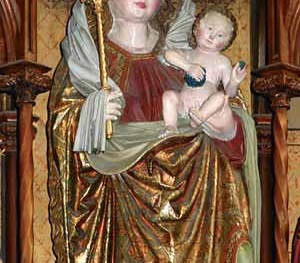 Pfarre K?nigswiesen, K?nigswiesen, Markt, Orgel mit Kreuzrippengew?lbe der Pfarre K?nigswiesen, Ober?sterreich, Orgel, Orgelpfeifen, Orgelspiel, Organist, Kreuzrippengew?lbe, Kirche, Kirchenschiff, Engel, Tastatur, Orgelbau, Altar, Gottesdienst, Feie