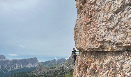 Dompropst und Bischofsvikar Engelbert Guggenberger ist begeistert vom alpinen Klettern.   