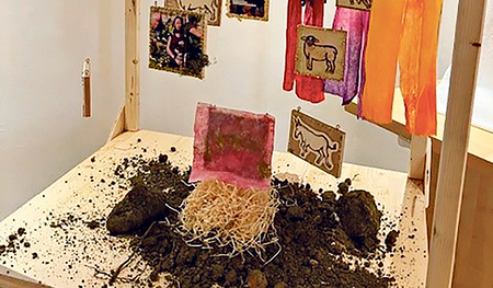 Die selbst gestaltete Krippe   