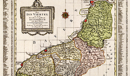 Historische Karte des Innviertels    