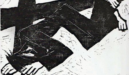 Kreuzweg (9. Station) von Hans Plank 